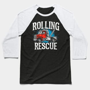 Tow truck Rolling Rescue Baseball T-Shirt